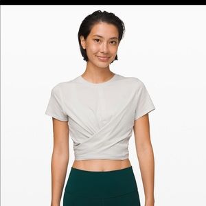 Lululemon 
Time to restore short sleeve in green